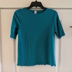 Stars Above Women's Teal Sleep Top, Size XS